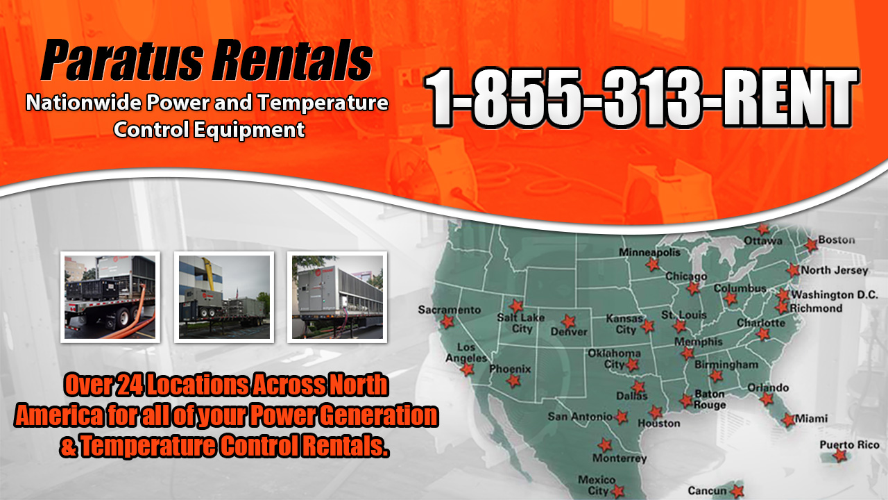 Commercial chiller rentals in North America