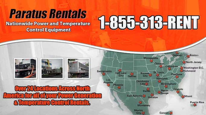 24 Locations Across North America for your Chiller Rental needs in Sunset Park, NY